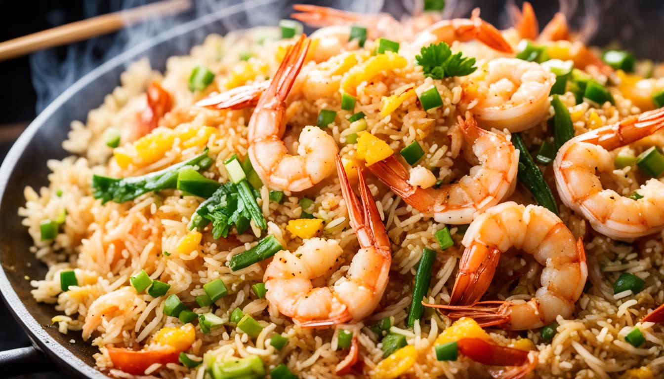 how to make shrimp stir fried rice in a wok